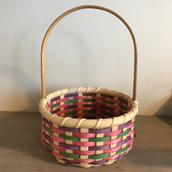 Colorful Easter Basket - Pink, Purple & Green