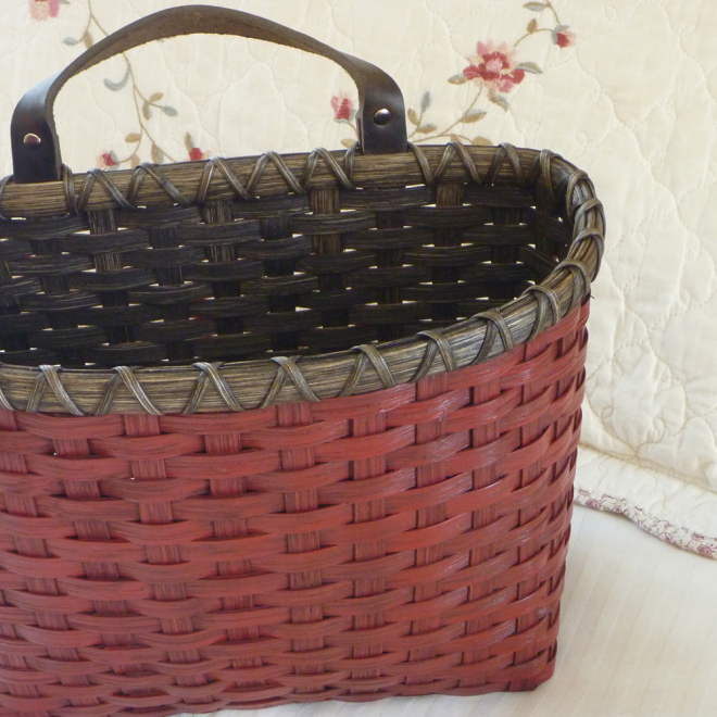 Large Painted Mail Basket