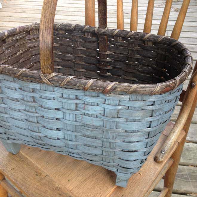 Colonial Chair Basket - Painted