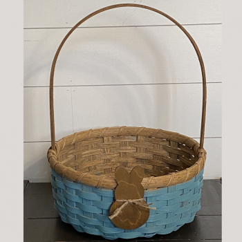 Painted Round Easter Basket