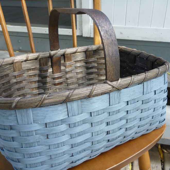 Painted Market Basket